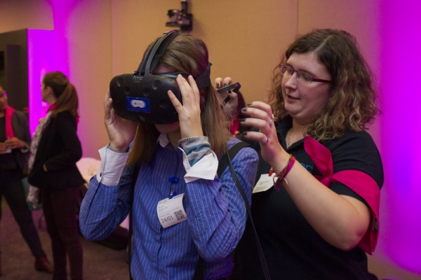 Démo de réalité virtuelle à la Journée du Numérique, à Paris