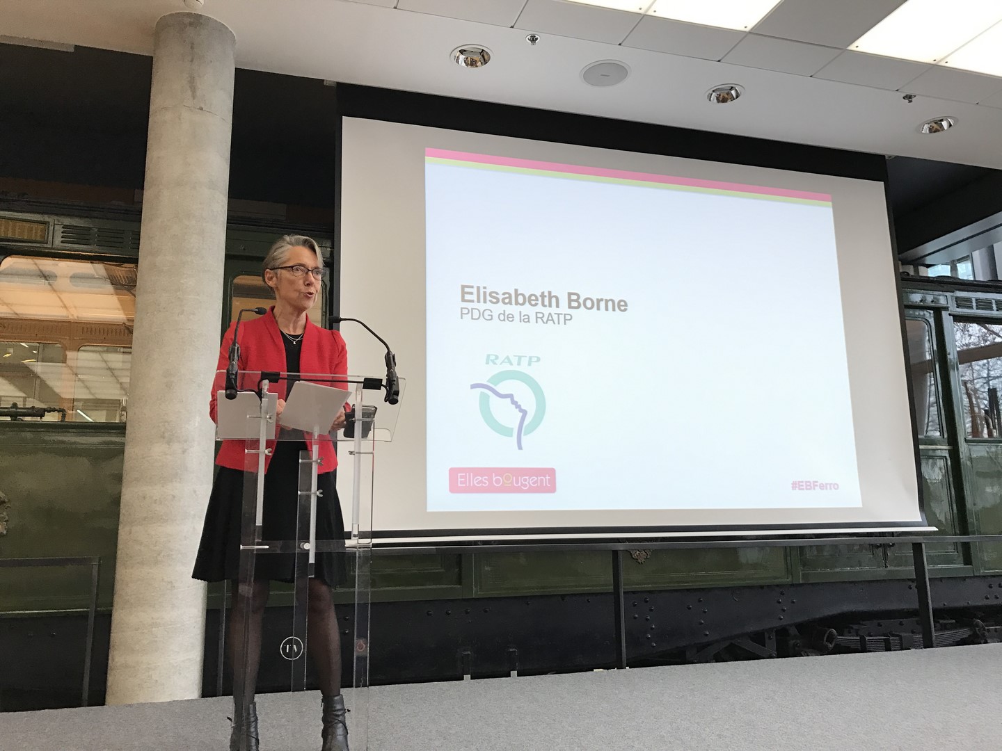 Elisabeth Borne, PDG de la RATP, lors de la journée du ferroviaire