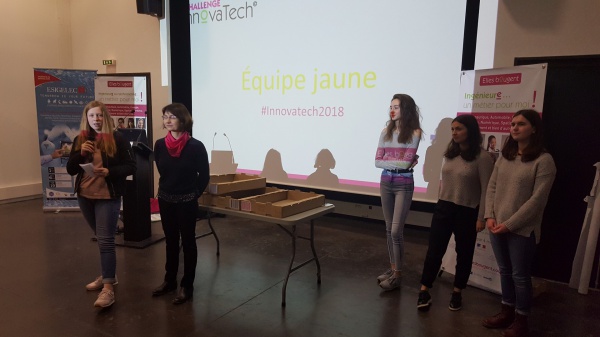 Challenge InnovaTech 2018&nbsp;: EQUIPE JAUNE « SCAN FOOD » SUR LE THÈME DE L'ALIMENTATION INTELLIGENTE