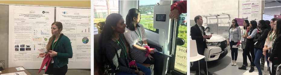 Visite de Vedecom avec la voiture autonome